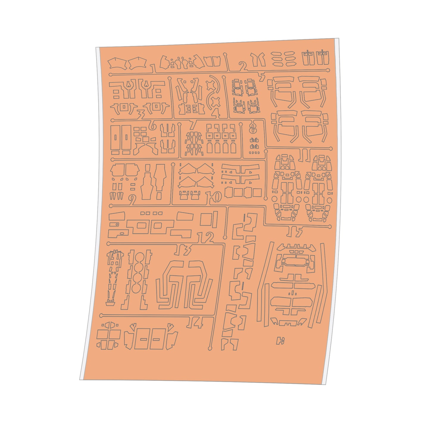 NPC-001 PRECUT MASKING SHEET FOR RG RX78-2 2.0