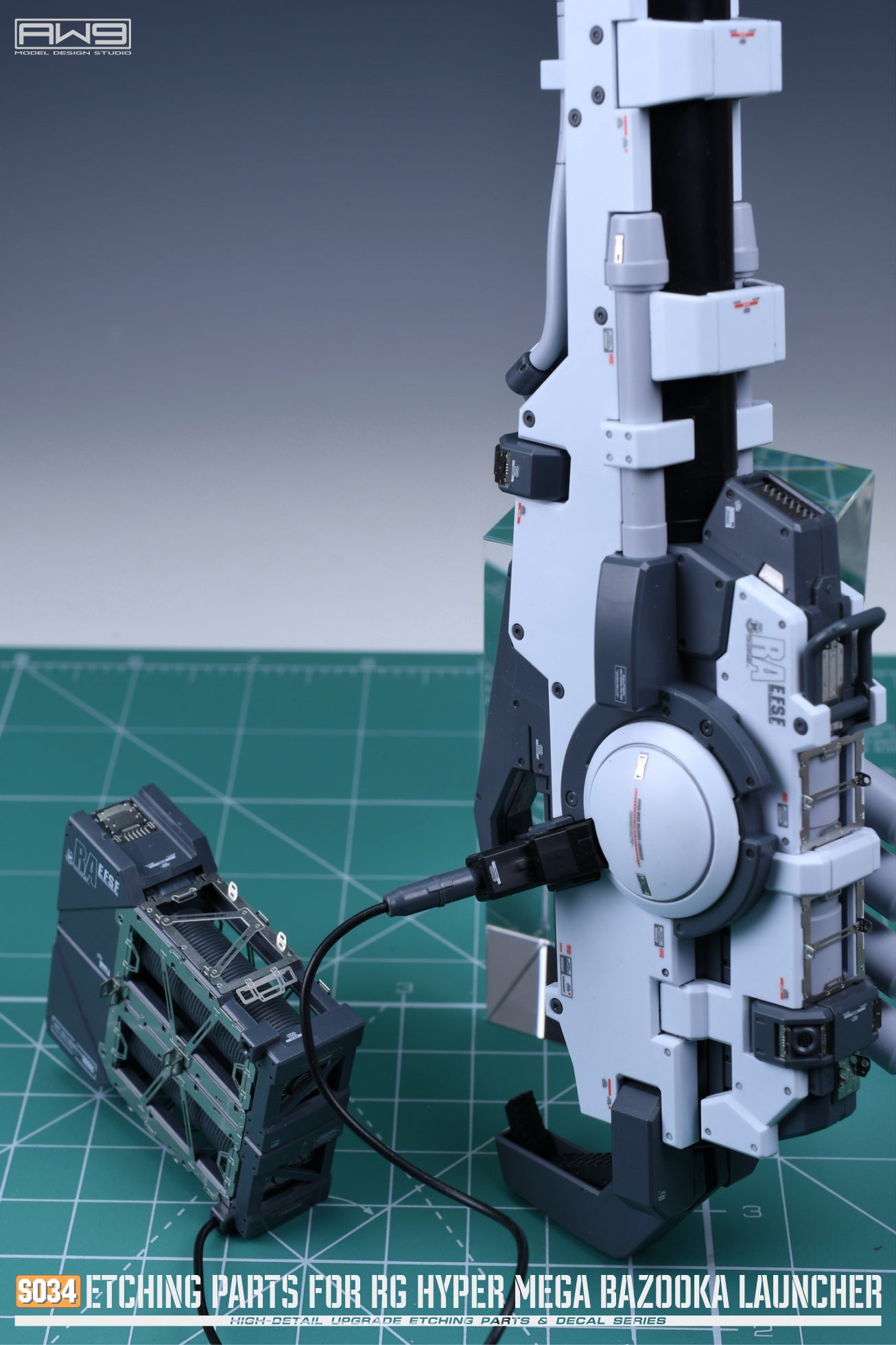 Madworks S034 ETCHING PARTS FOR 1/144 Hyper Mega Bazooka Launcher