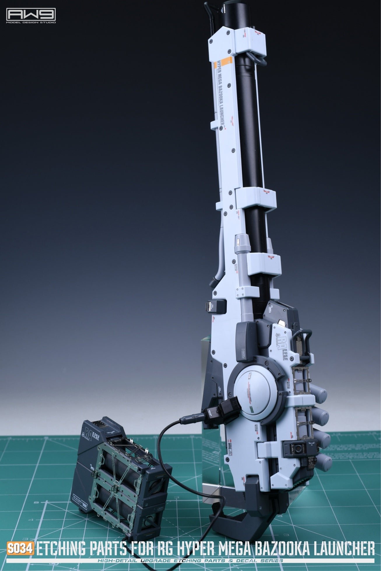 Madworks S034 ETCHING PARTS FOR 1/144 Hyper Mega Bazooka Launcher