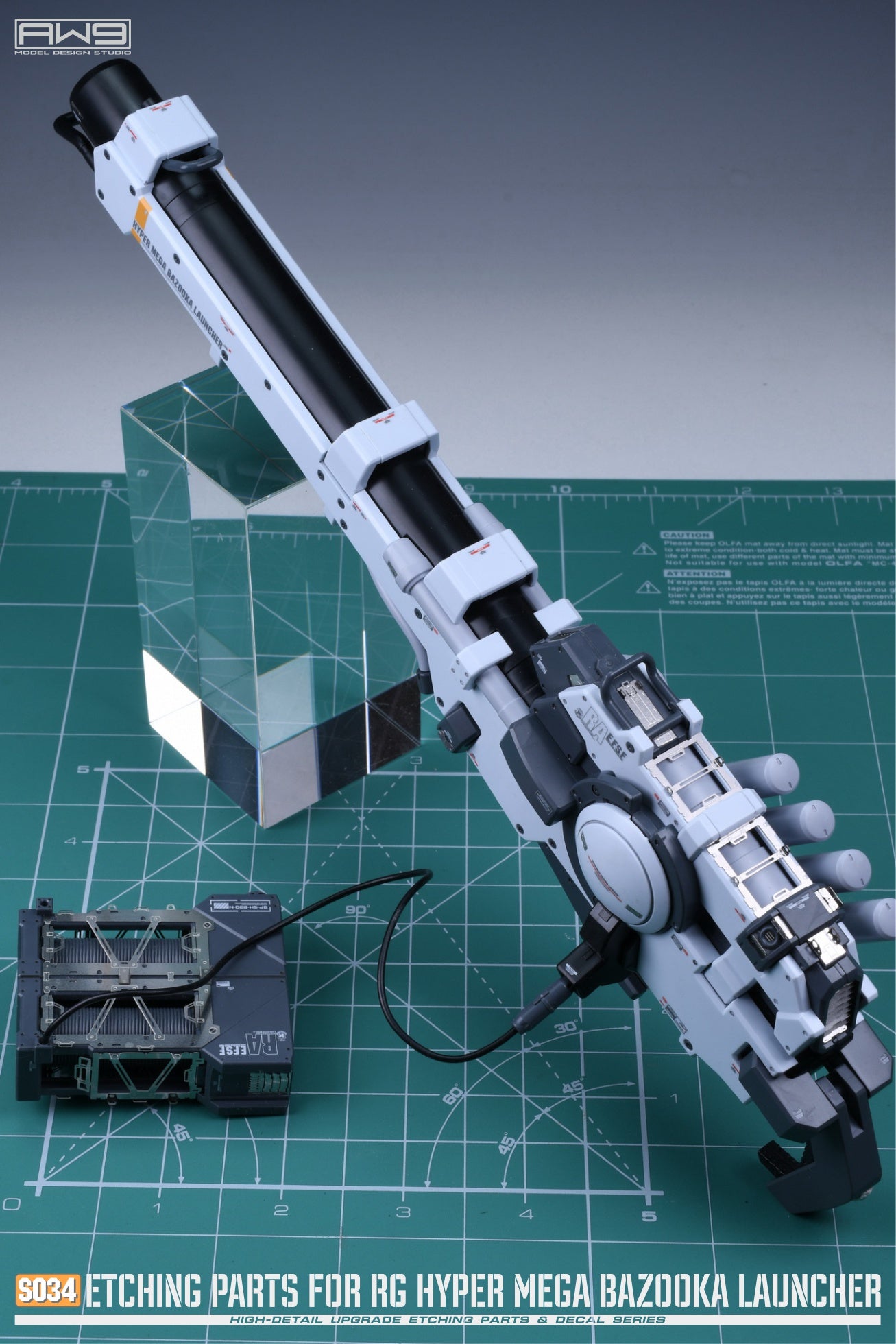 Madworks S034 ETCHING PARTS FOR 1/144 Hyper Mega Bazooka Launcher