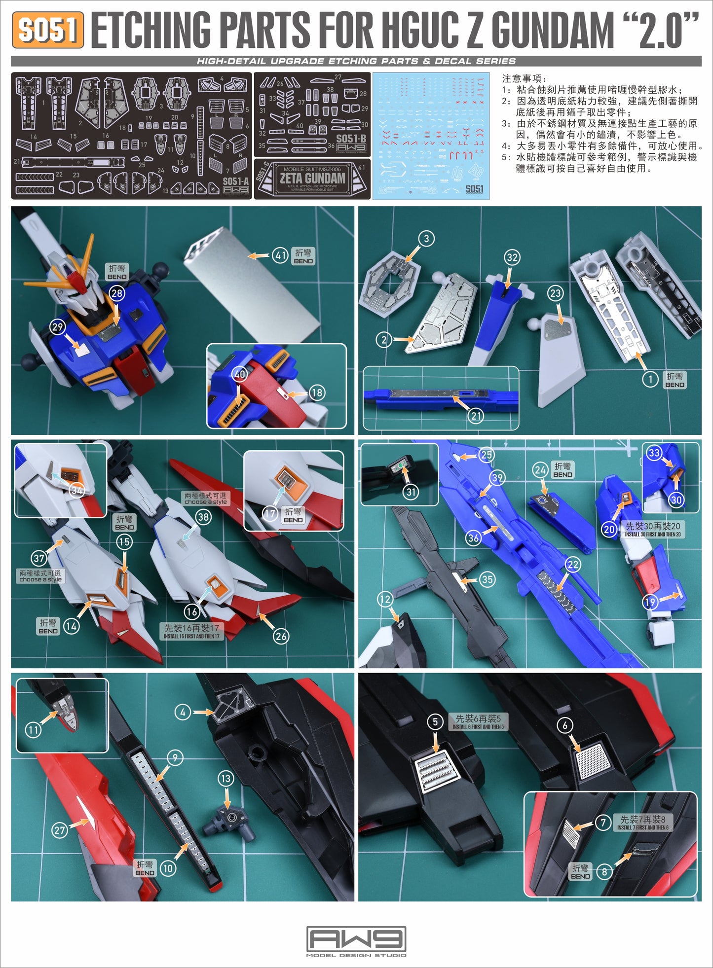 S051 for HGUC MSZ-006 ZETA GUNDAM "2.0"