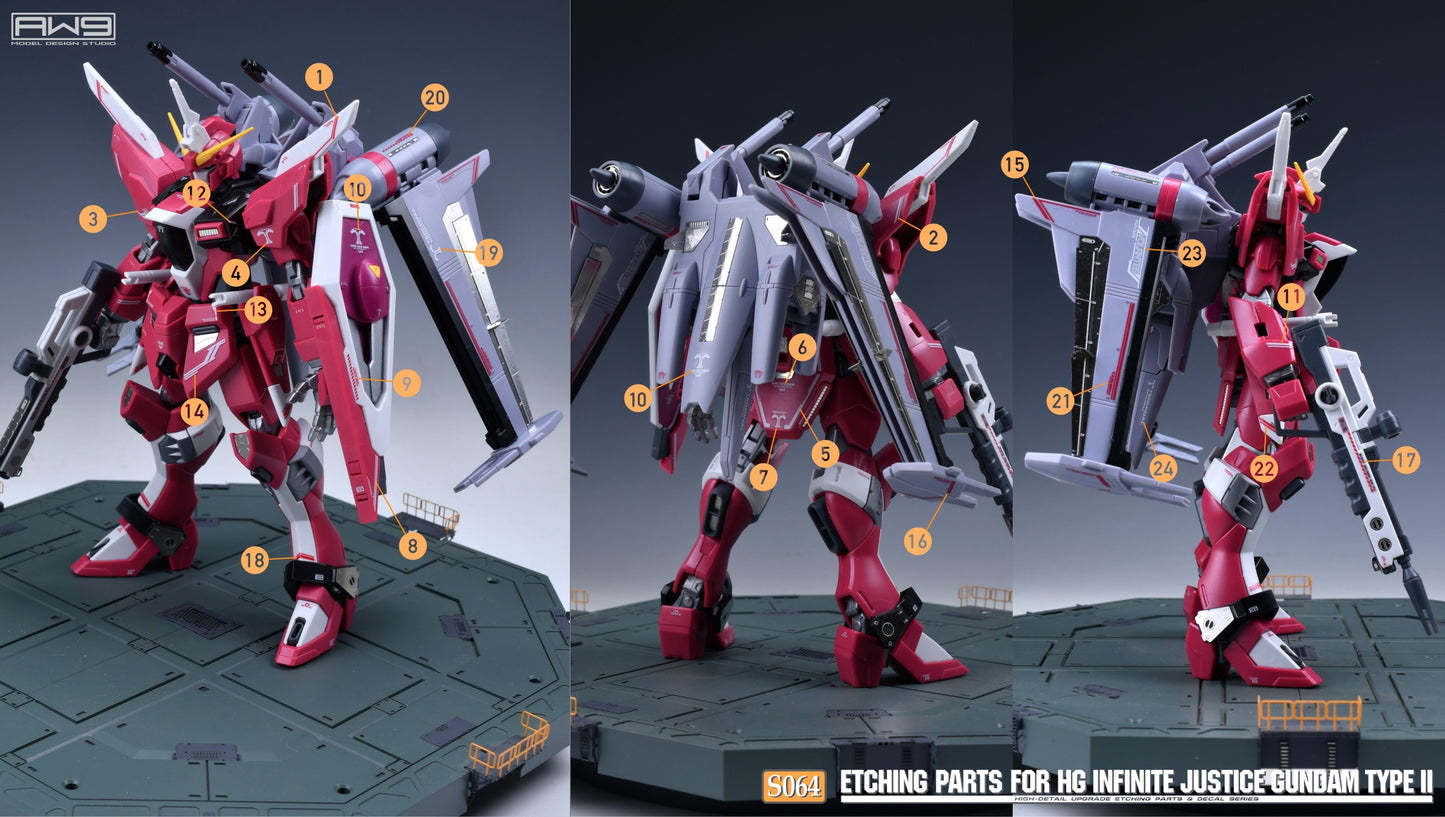 S064 for HG 1/144 Justice Gundam Type II