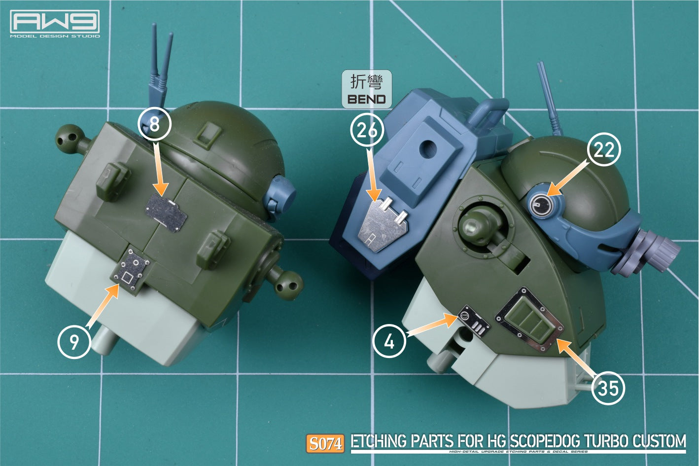 S074 for HG Scopedog Turbo Custom