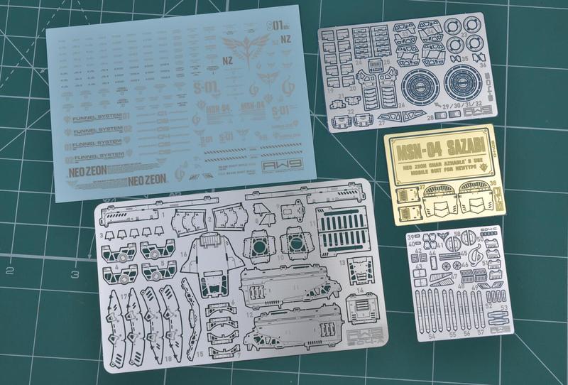 S004 RG Sazabi Detail-up Parts