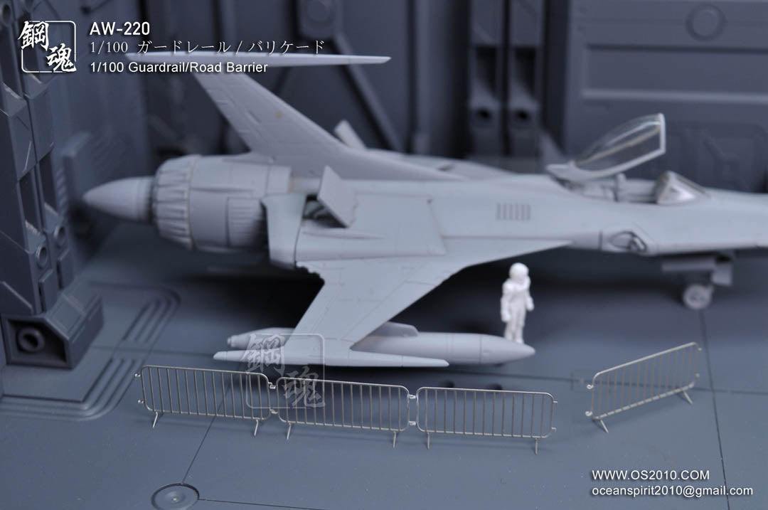 MADWORKS AW-220 Photo-etched 1/100 Guardrail/Road Barrier