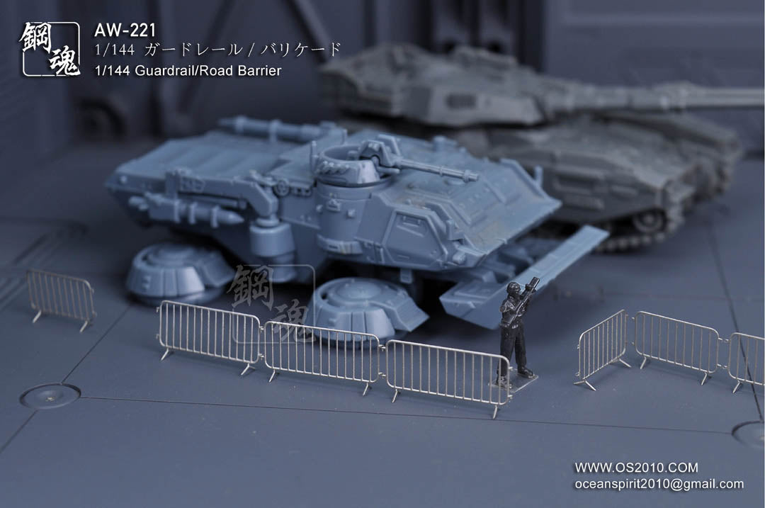 AW-221 Photo-etched 1/144 Guardrail/Road Barrier