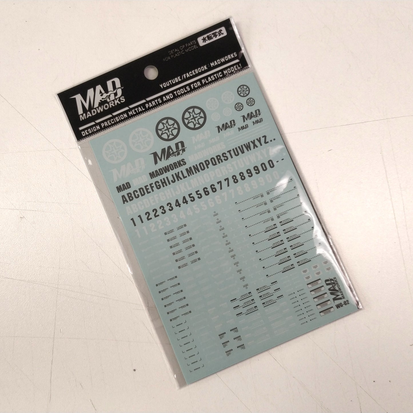 WG-02 LIMITED EDITION WATERSLIDE DECALS
