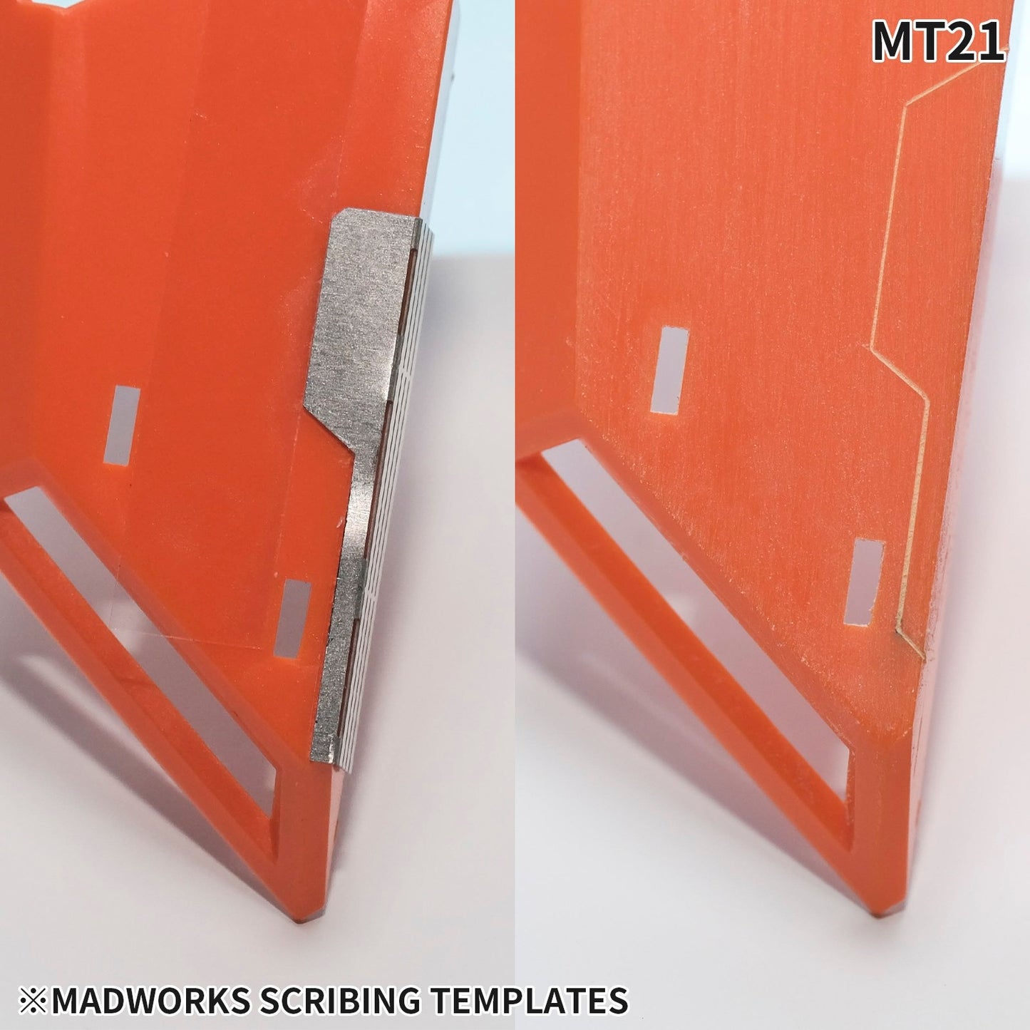 Madworks MT21 Scribing Templates With Fold Lines Photo-etched