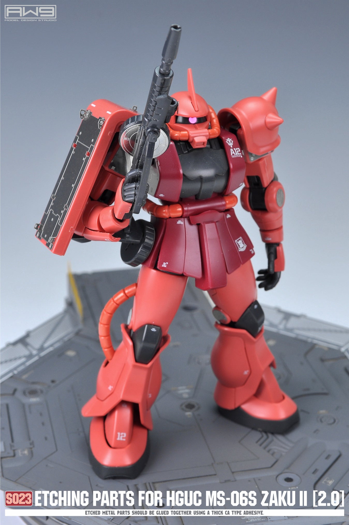 S023 Etching Parts for HGUC MS-06S Zaku II