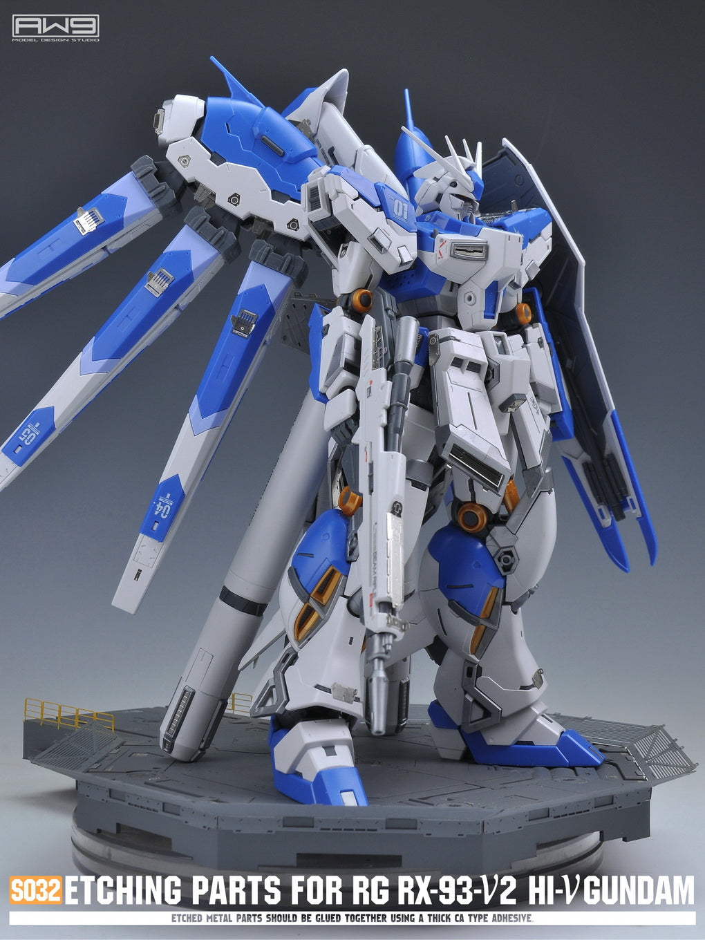 S032 ETCHING PARTS FOR RG RX-93-V2 HI-V GUNDAM