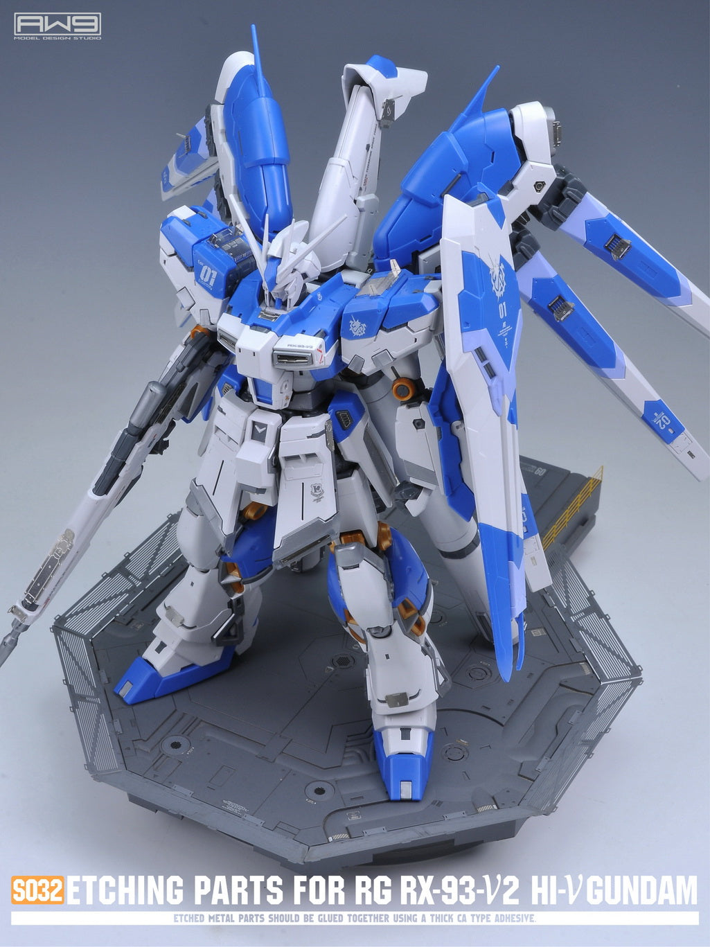 S032 ETCHING PARTS FOR RG RX-93-V2 HI-V GUNDAM