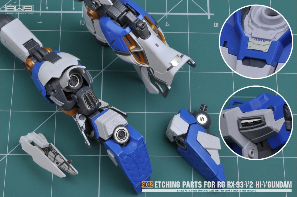 S032 ETCHING PARTS FOR RG RX-93-V2 HI-V GUNDAM