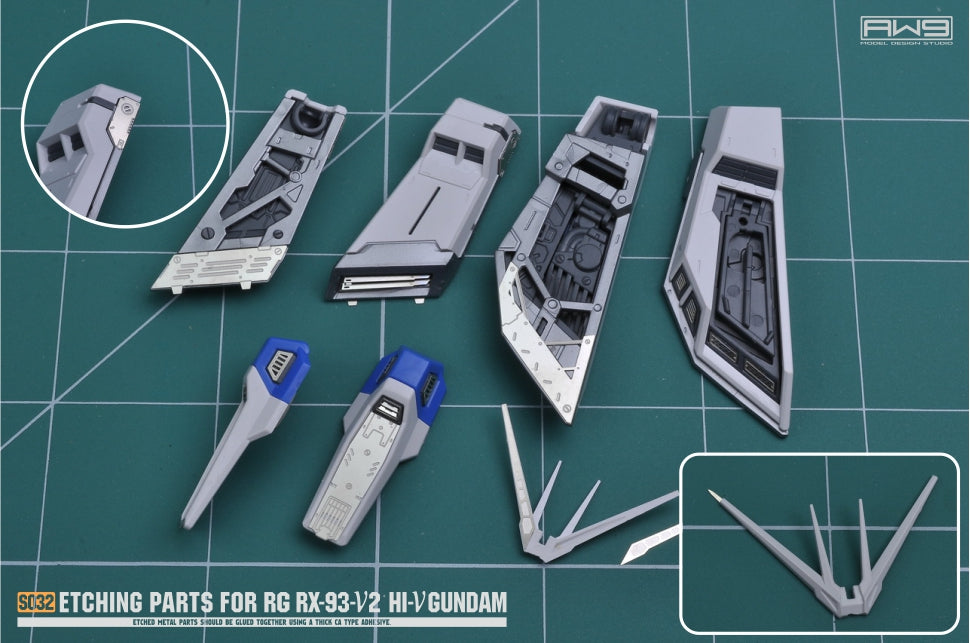 S032 ETCHING PARTS FOR RG RX-93-V2 HI-V GUNDAM