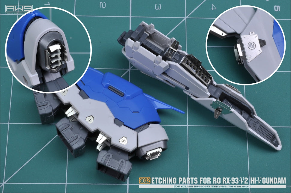 S032 ETCHING PARTS FOR RG RX-93-V2 HI-V GUNDAM
