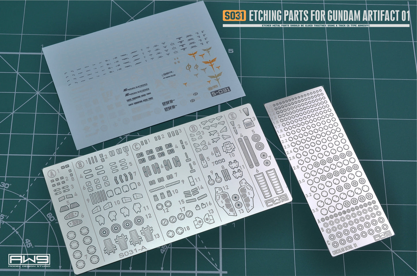 S031 Etching Parts for Gundam Artifact Series 1