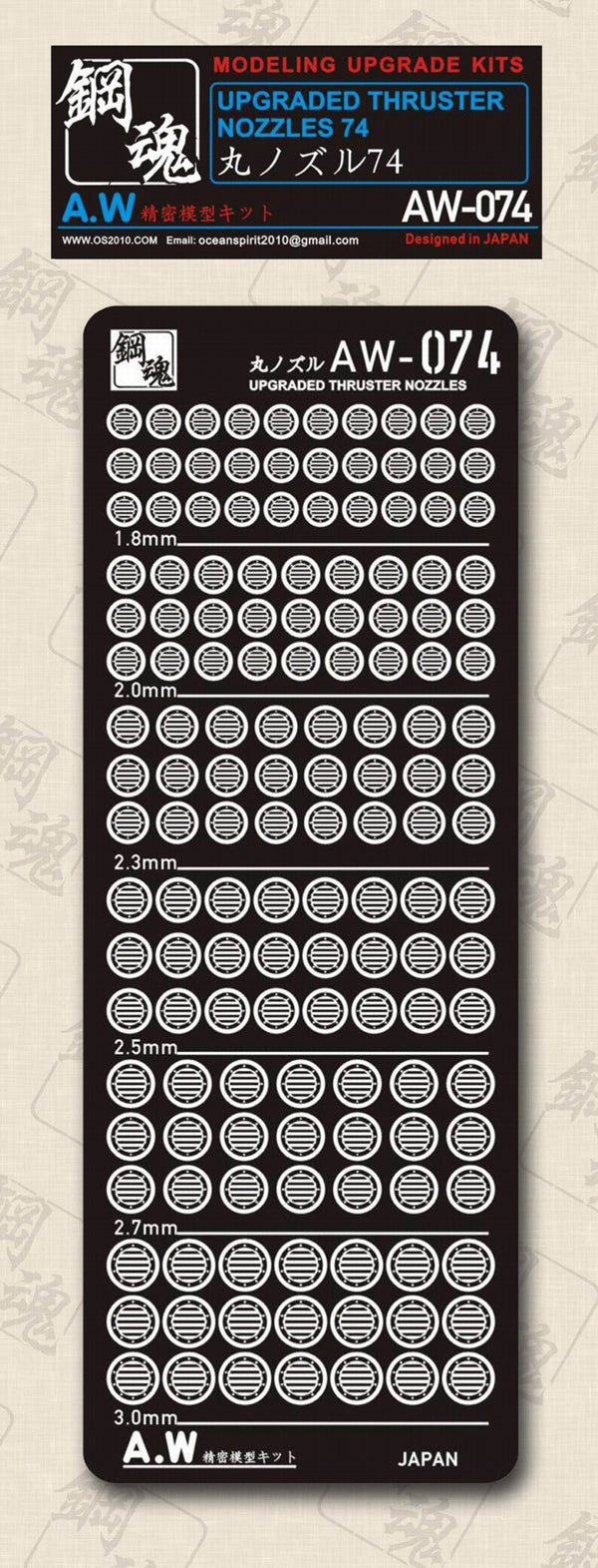 AW-074 Detail-up for Thruster Nozzles