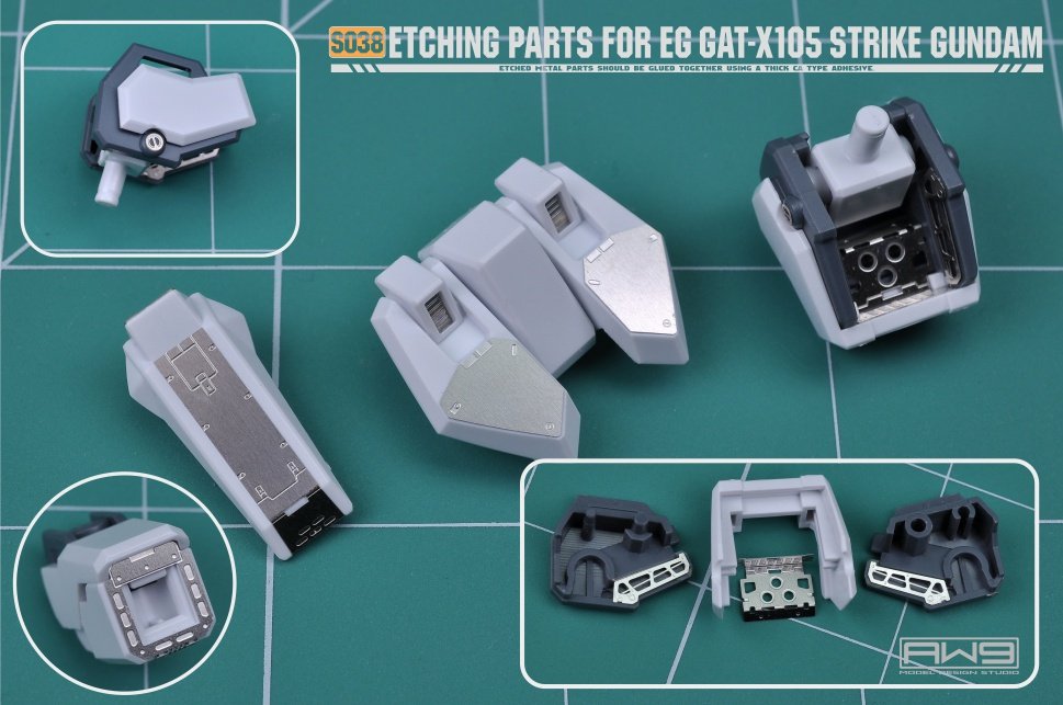 S038 ETCHING PARTS FOR EG STRIKE GUNDAM
