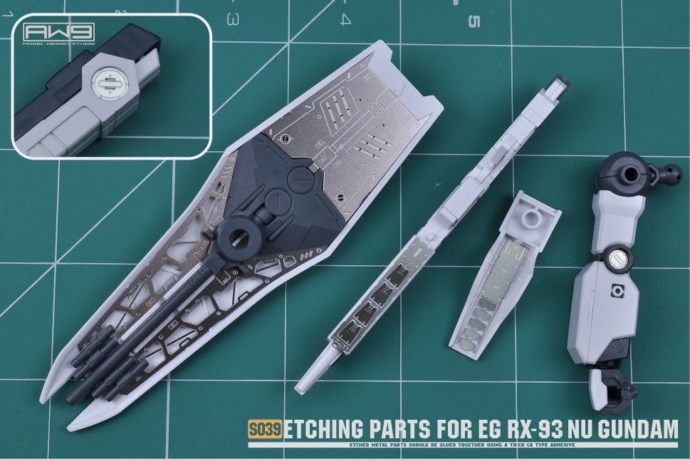 S039 ETCHING PARTS FOR EG NU GUNDAM