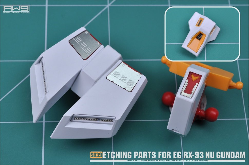S039 ETCHING PARTS FOR EG NU GUNDAM