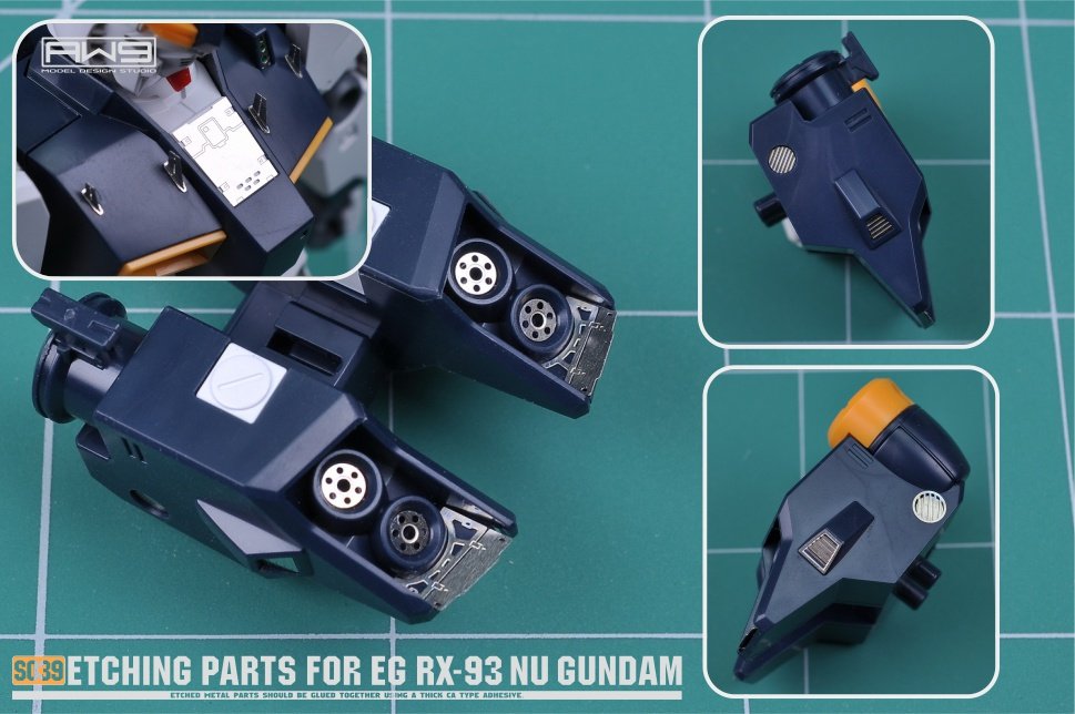 S039 ETCHING PARTS FOR EG NU GUNDAM