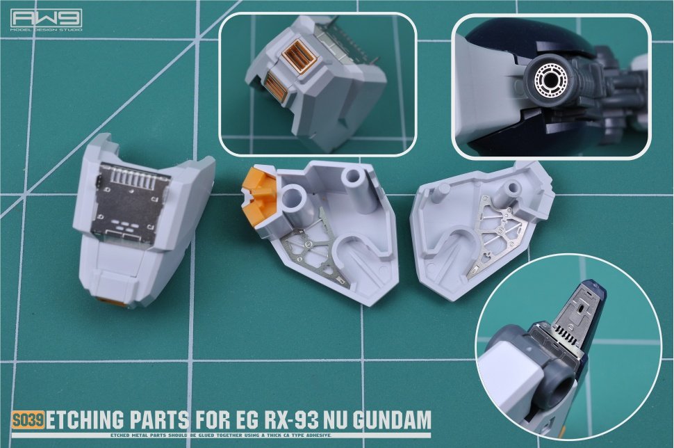 S039 ETCHING PARTS FOR EG NU GUNDAM