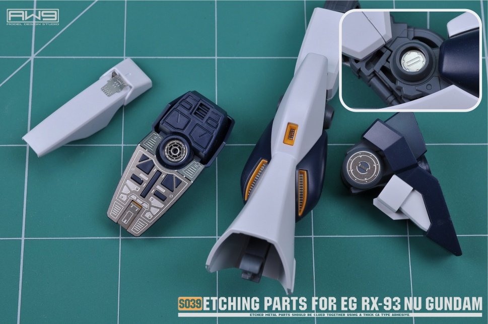 S039 ETCHING PARTS FOR EG NU GUNDAM