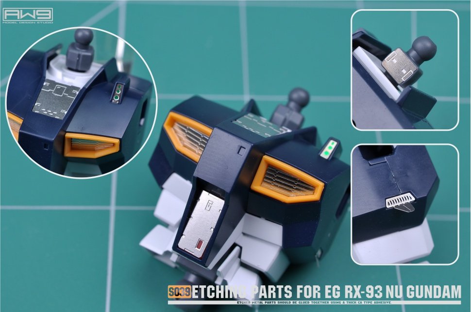 S039 ETCHING PARTS FOR EG NU GUNDAM