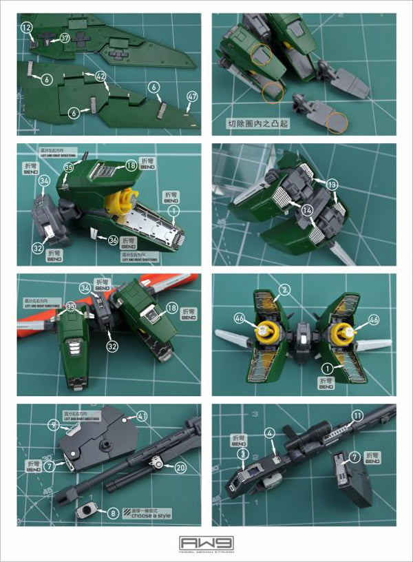 S009 Etching Parts for MG Gundam Dynames GN-002