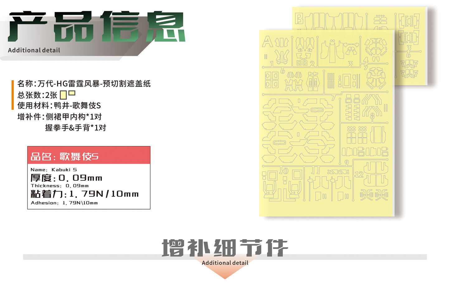 NPC-027 PRECUT MASKING SHEET FOR BANDAI HG DUEL BLITZ