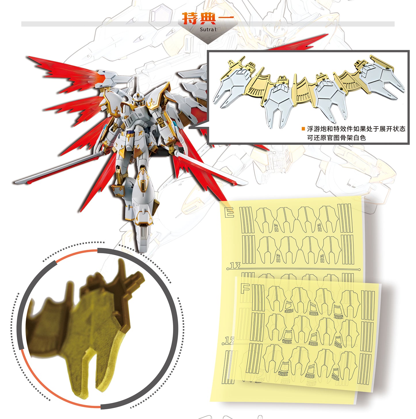 NPC-028 PRECUT MASKING SHEET FOR BANDAI HG BKS CA-RE.A