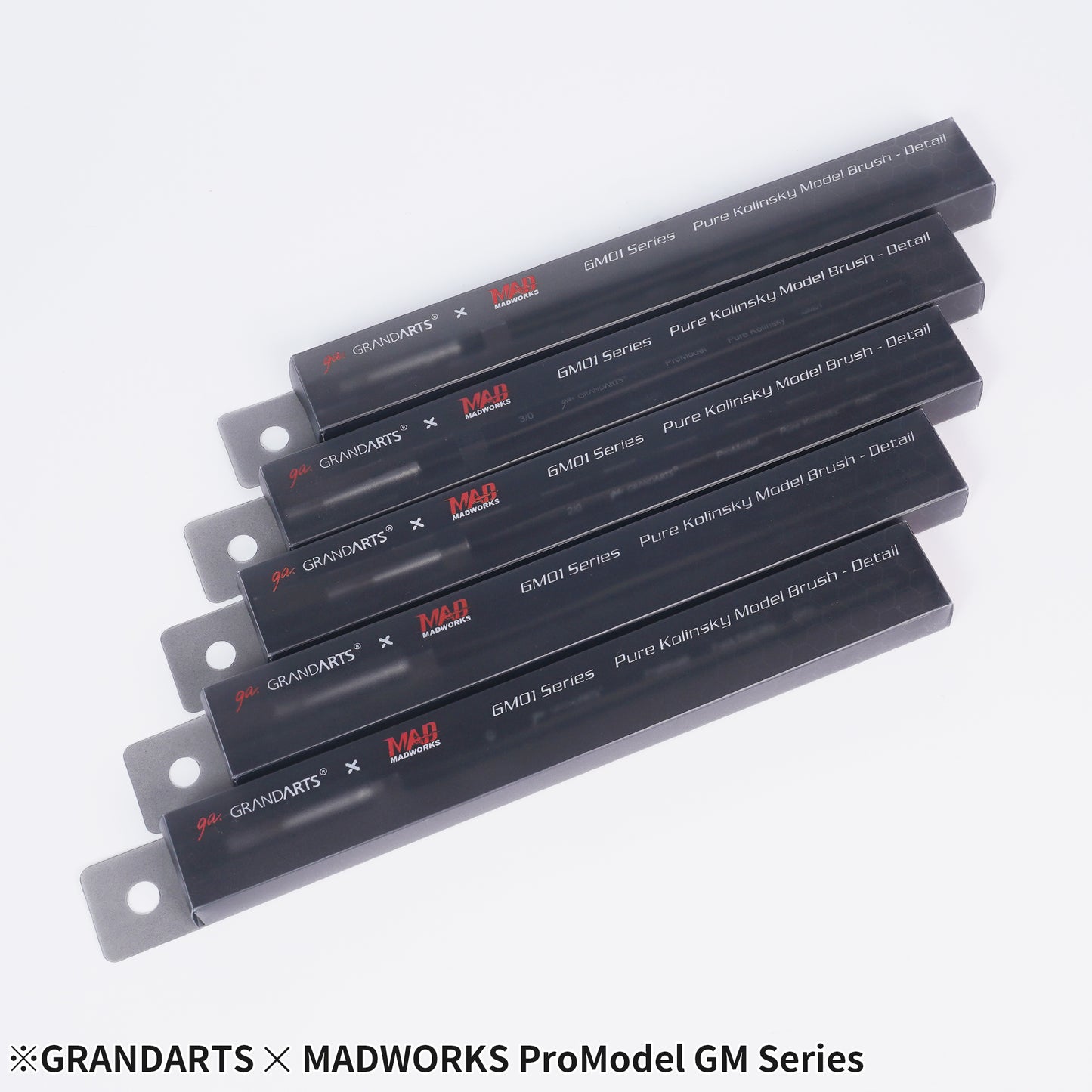GM-01 GRANDARTSxMADWORKS PURE KOLINSKY PAINT BRUSHES (5PC SET)