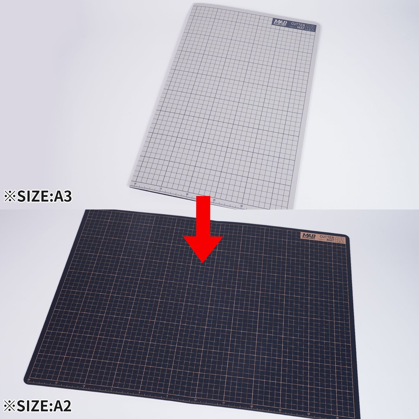 MH-28 A2 FOLDABLE MODEL CUTTING MAT (BLACK-WHITE