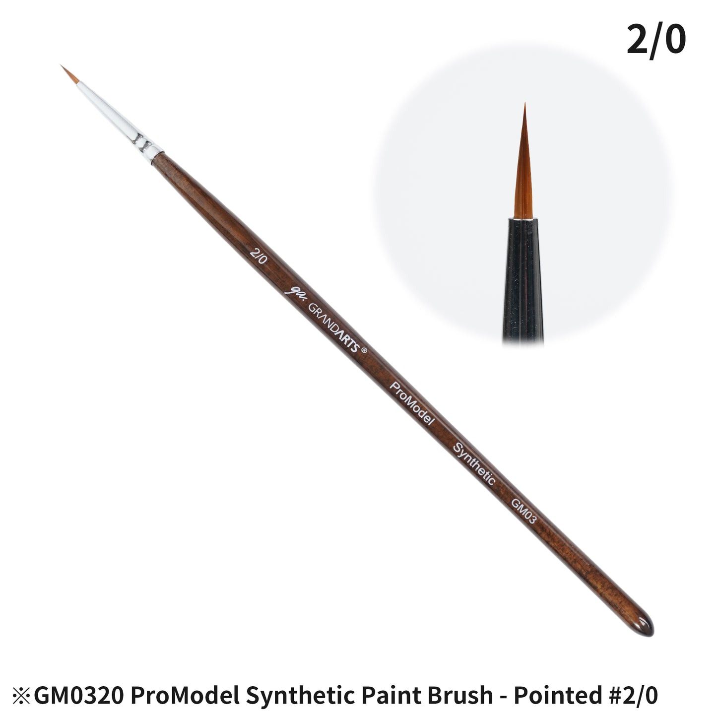 GM-03 GRANDARTSxMADWORKS ADVANCED SYNTHETIC PAINT BRUSHES (5PC SET)