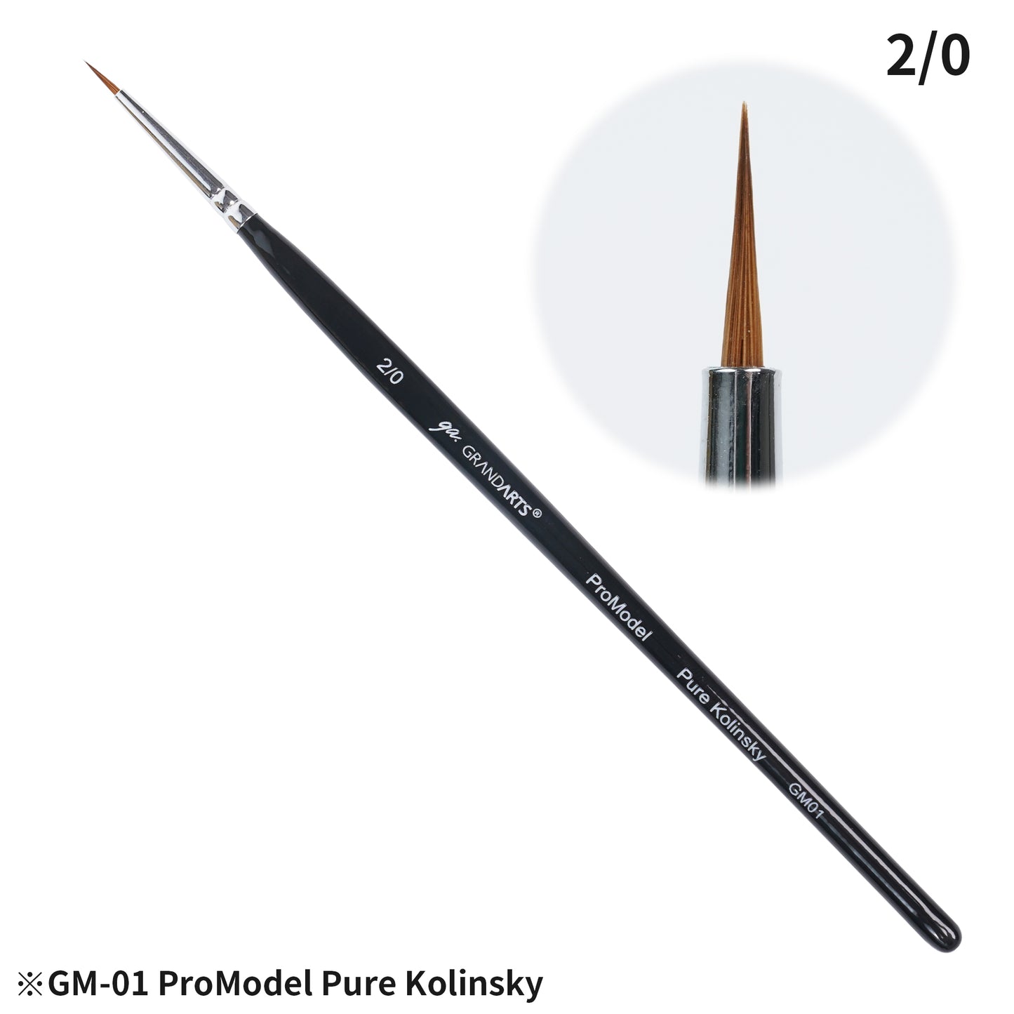 GM-01 GRANDARTSxMADWORKS PURE KOLINSKY PAINT BRUSHES (5PC SET)