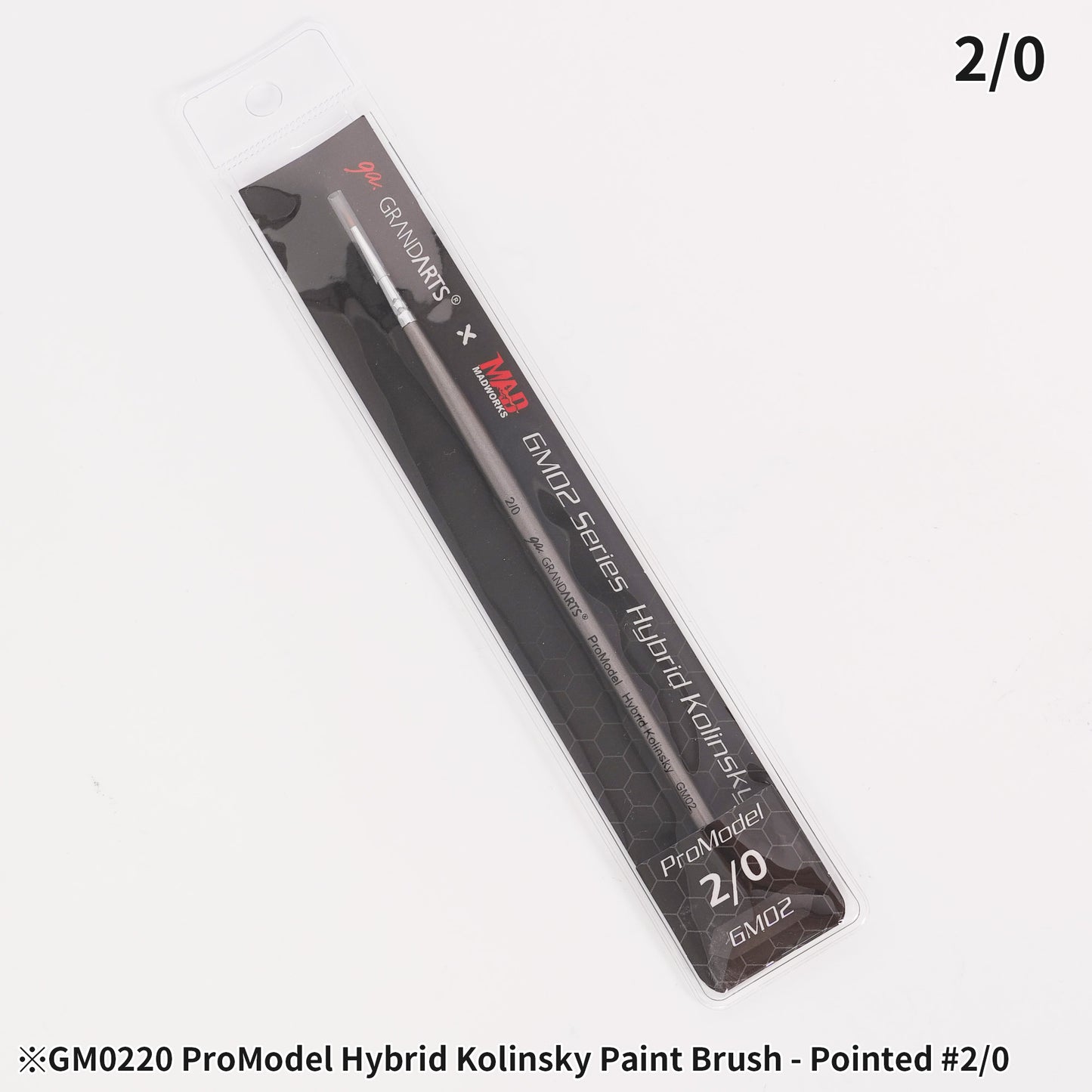 GM-02 GRANDARTSxMADWORKS HYBRID KOLINSKY PAINT BRUSHES (5PC SET)