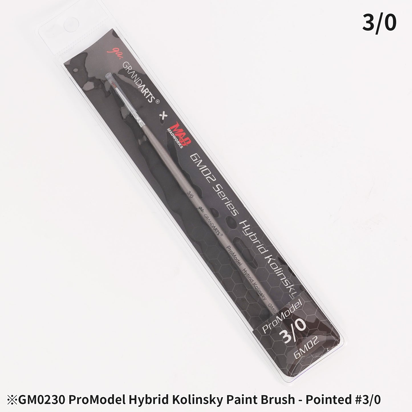 GM-02 GRANDARTSxMADWORKS HYBRID KOLINSKY PAINT BRUSHES (5PC SET)