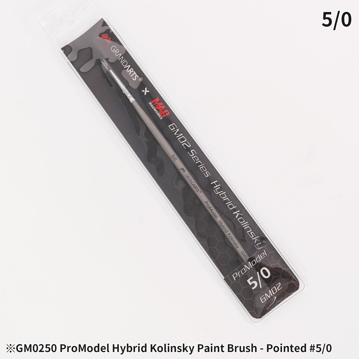 GM-02 GRANDARTSxMADWORKS HYBRID KOLINSKY PAINT BRUSHES (5PC SET)