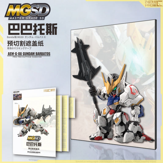 NPC-014 PRECUT MASKING SHEET FOR BANDAI MGSD BARBATOS