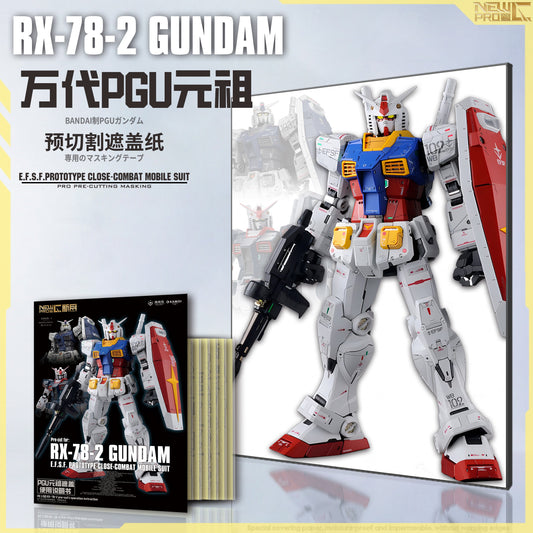 NPC-020 PRECUT MASKING SHEET FOR BANDAI PGU RX-78-2