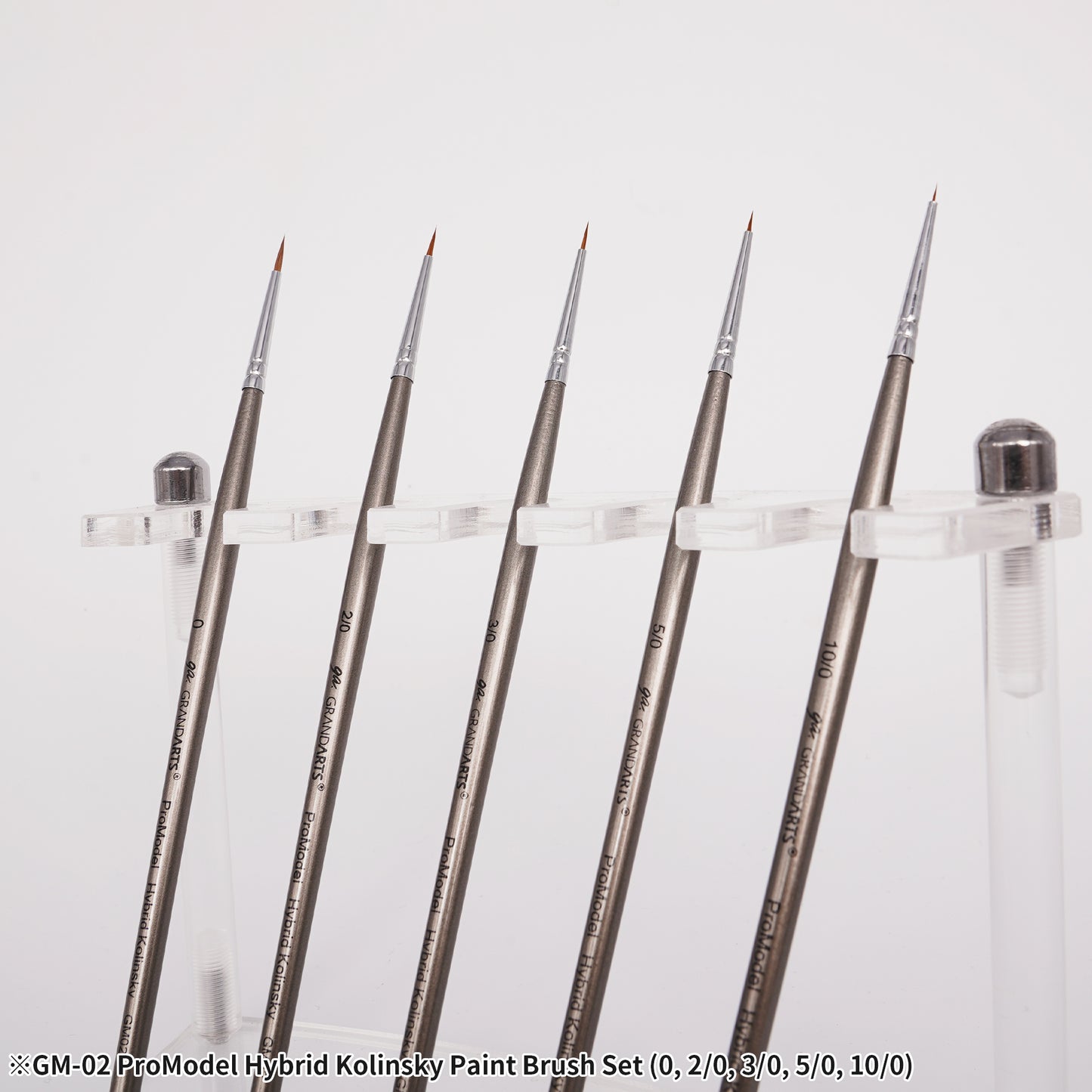 GM-02 GRANDARTSxMADWORKS HYBRID KOLINSKY PAINT BRUSHES (5PC SET)