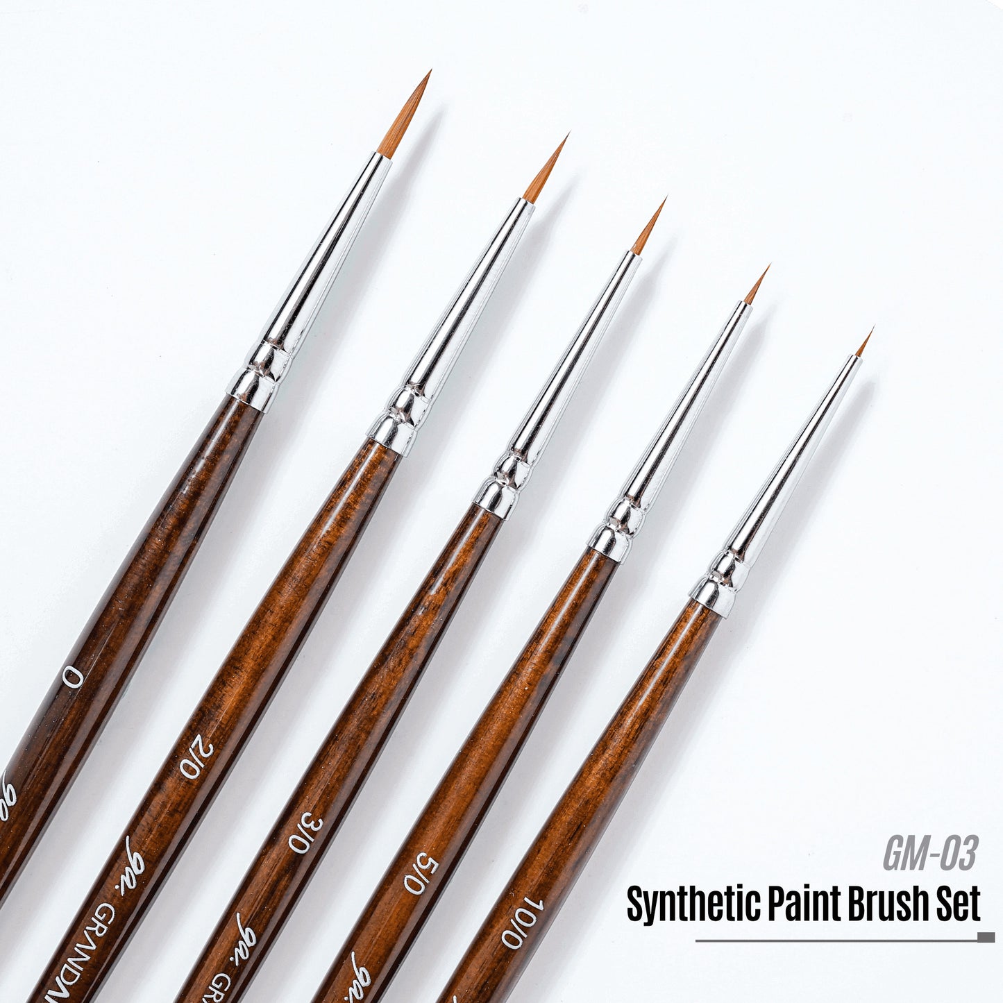GM-03 GRANDARTSxMADWORKS ADVANCED SYNTHETIC PAINT BRUSHES (5PC SET)