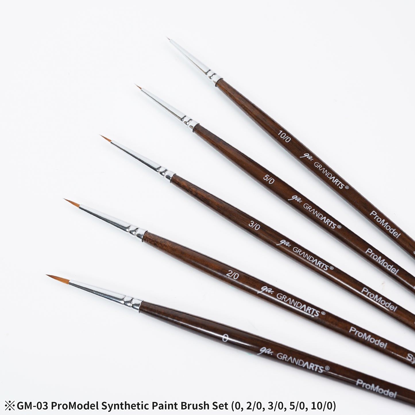 GM-03 GRANDARTSxMADWORKS ADVANCED SYNTHETIC PAINT BRUSHES (5PC SET)