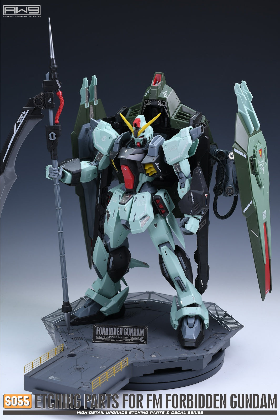 S055 Etching Parts for FM 1/100 GAT-X252 Forbidden Gundam