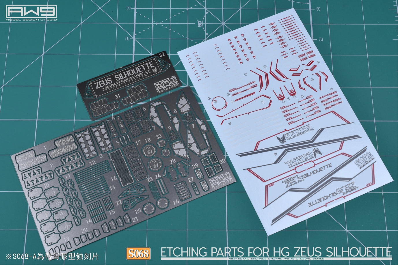 S068 for 1/144 HG A-GS0754/V2 Zeus Silhouette