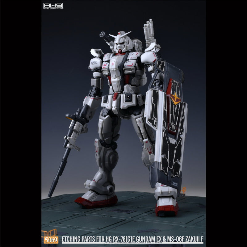 S069 for 1/144 HG RX78[G]E GUNDAM EX & MS-06F ZAKUII F (2-in-1)