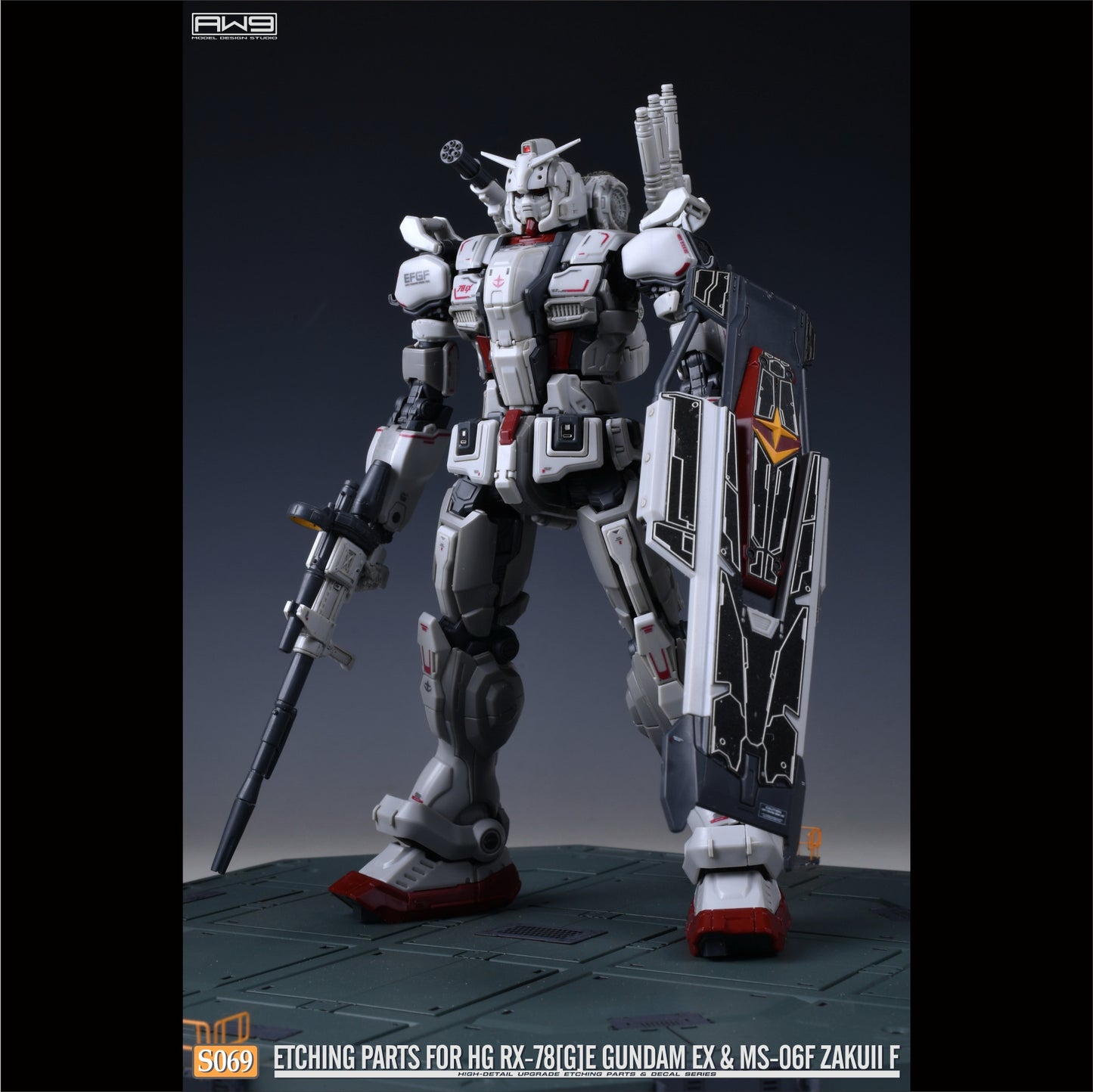 S069 for 1/144 HG RX78[G]E GUNDAM EX & MS-06F ZAKUII F (2-in-1)