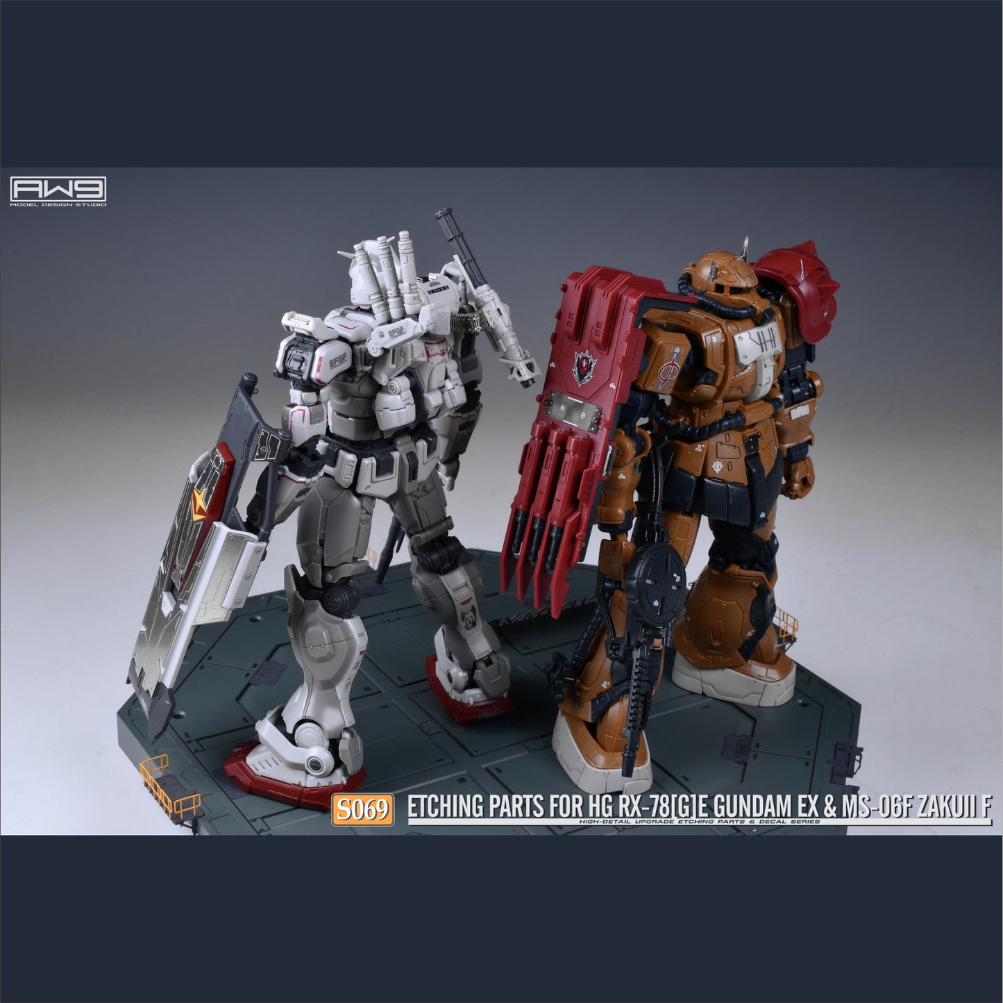 S069 for 1/144 HG RX78[G]E GUNDAM EX & MS-06F ZAKUII F (2-in-1)