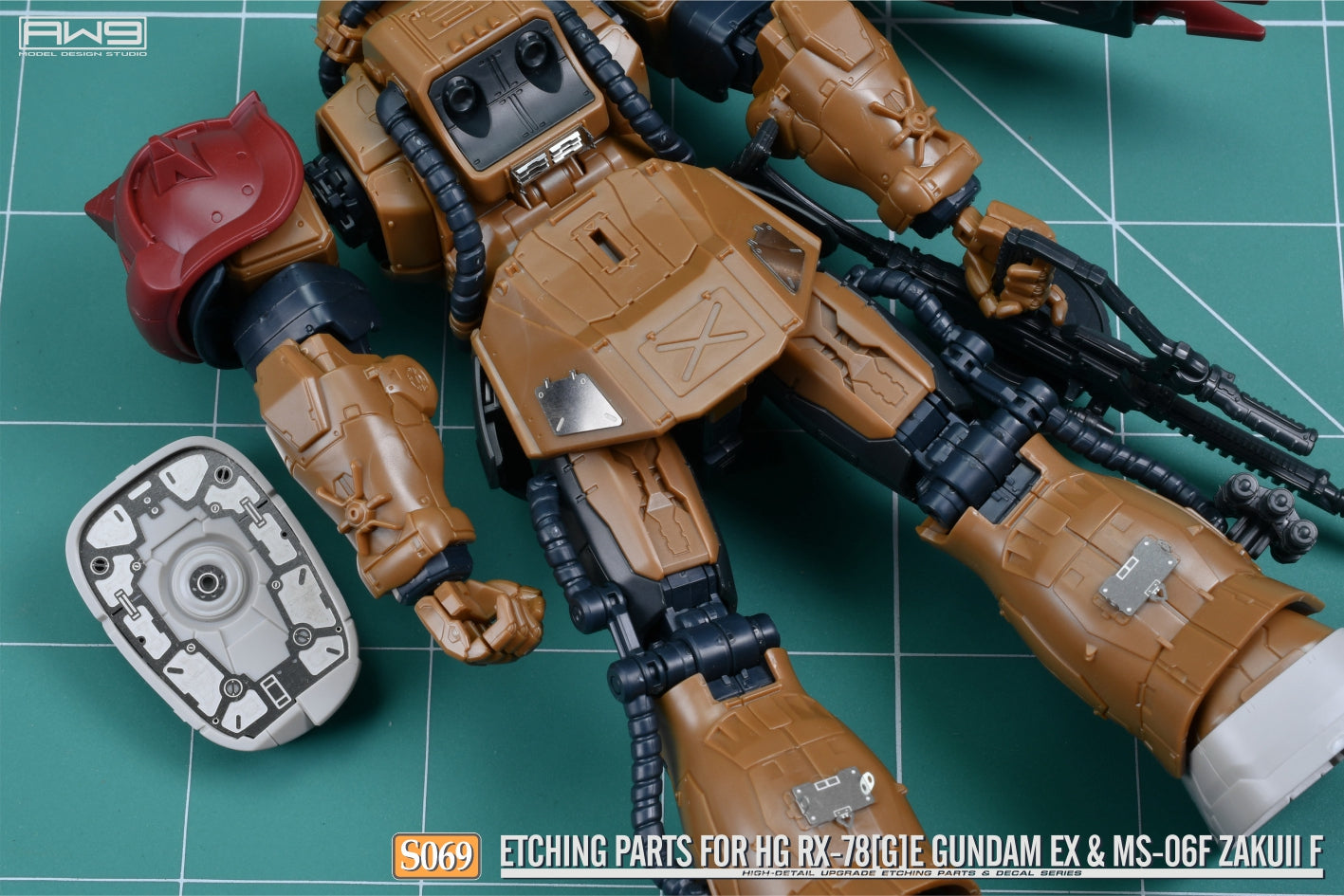 S069 for 1/144 HG RX78[G]E GUNDAM EX & MS-06F ZAKUII F (2-in-1)