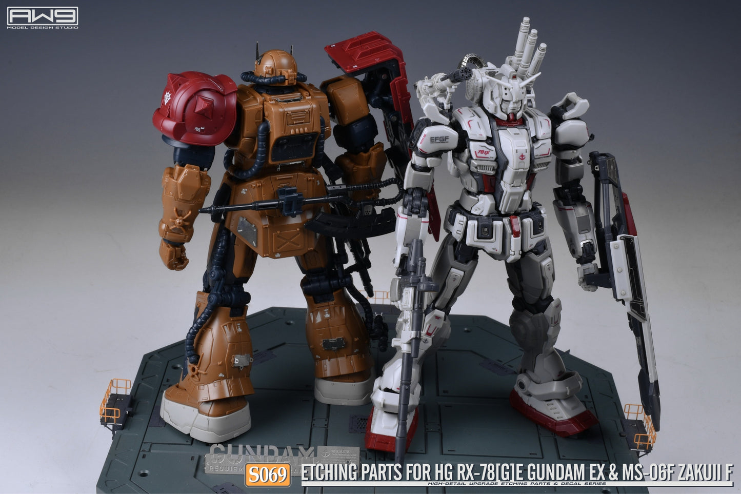 S069 for 1/144 HG RX78[G]E GUNDAM EX & MS-06F ZAKUII F (2-in-1)