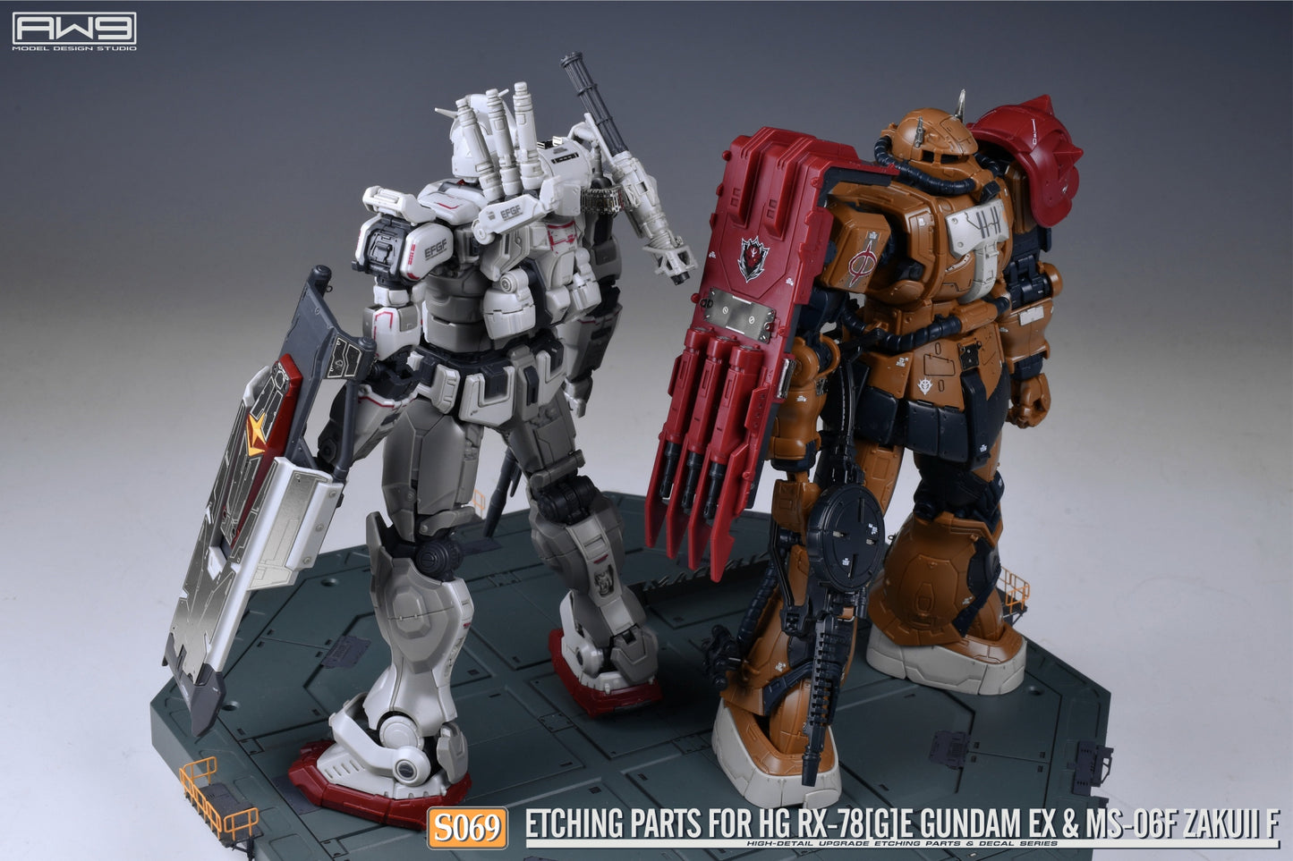 S069 for 1/144 HG RX78[G]E GUNDAM EX & MS-06F ZAKUII F (2-in-1)